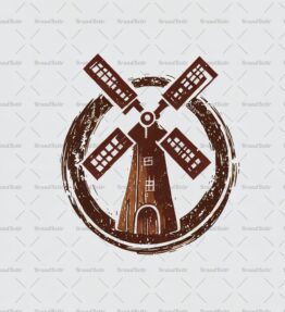 Rustikale Windmühle